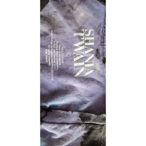 Shania Twain‎ Queen Of Me Tour 2023 Tie Dye T shirt Size Large - Picture 3 of 5